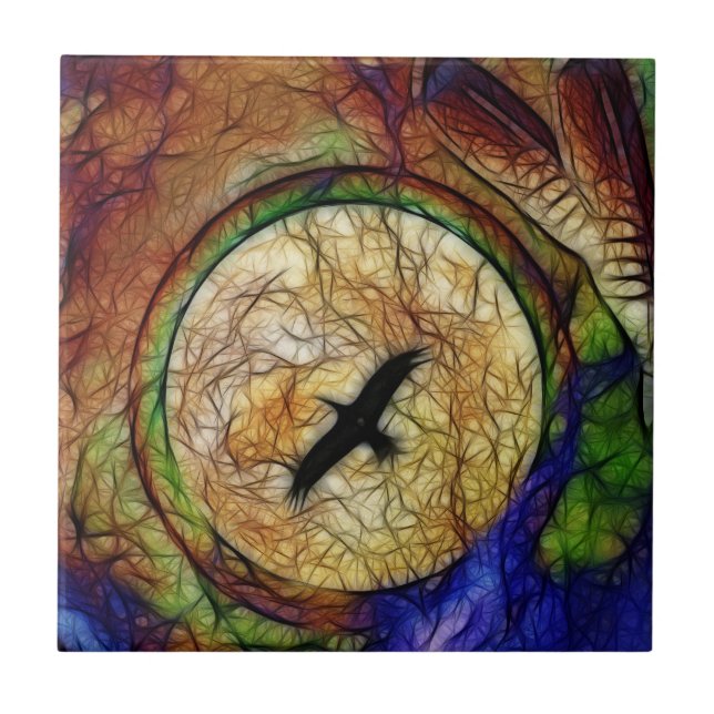 Teja del halcón del cuervo (Frente)