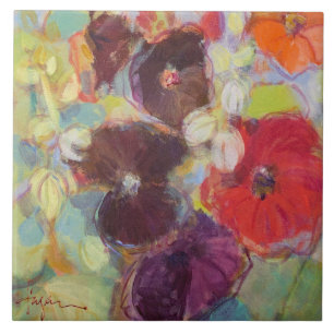 Teja del jardín I del Hollyhock