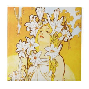 Teja del lirio de Alfonso Mucha