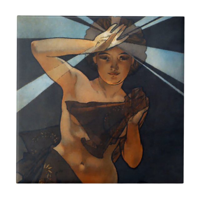 Teja del lucero del alba de Alfonso Mucha (Frente)