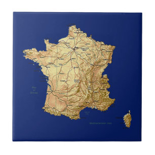 Teja del mapa de Francia