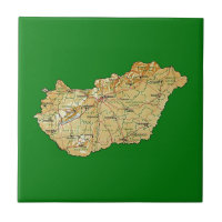 Teja del mapa de Hungría