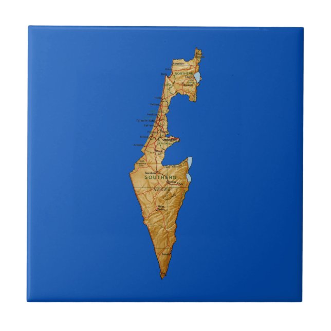 Teja del mapa de Israel (Frente)