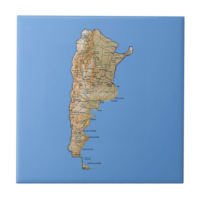Teja del mapa de la Argentina (Frente)