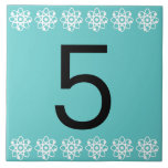 Teja del número atómico<br><div class="desc">Teja del número atómico o de la letra - azul en blanco con la frontera de una impresora.  Para las muestras,  o los números de la dirección de calle.</div>