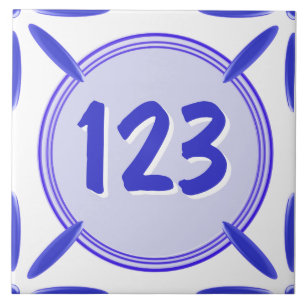 Teja del número de la puerta de la casa
