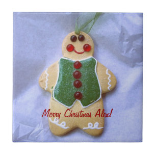 Teja del ornamento de la galleta del navidad