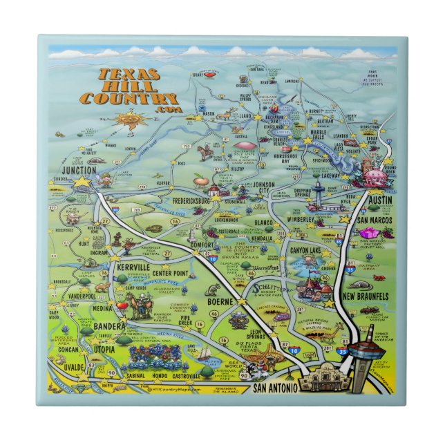 Teja del país de la colina de Tejas (Frente)