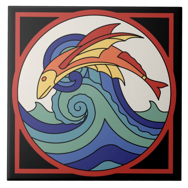 Teja del pez volador de la isla de Catalina del (Frente)