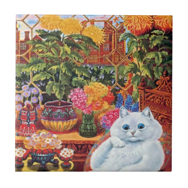 Teja del regalo del gato del botánico de Wain del (Frente)