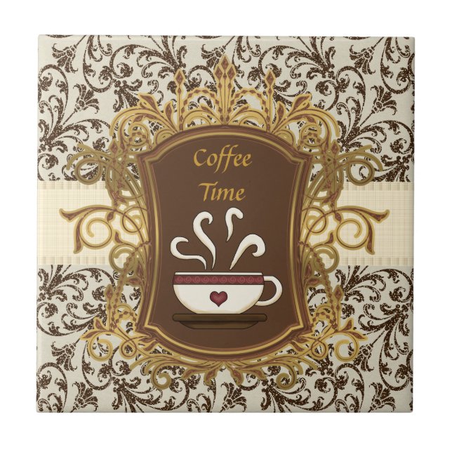 Teja del tiempo del café (Frente)