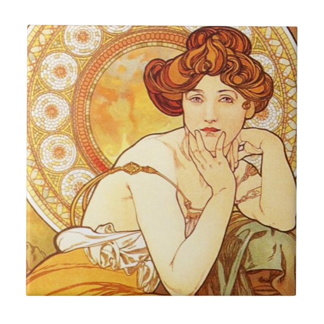Teja del Topaz de Alfonso Mucha (Frente)