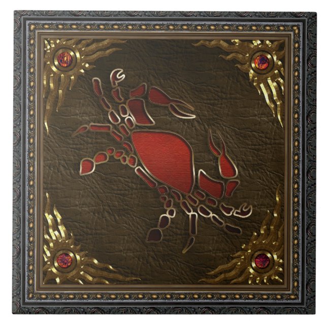 Teja del zodiaco - cáncer (Frente)