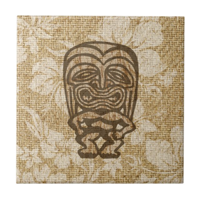 Teja hawaiana Trivet de la barra de Ku-Tiki Tiki (Frente)