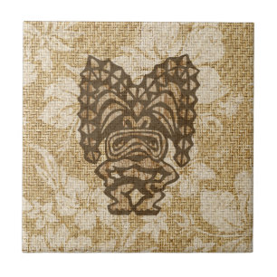 Teja hawaiana Trivet de la barra de Ku-Tiki Tiki