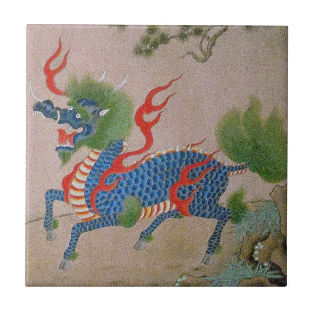 Teja japonesa del dragón (Frente)
