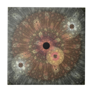 Teja metálica del fractal de la llama