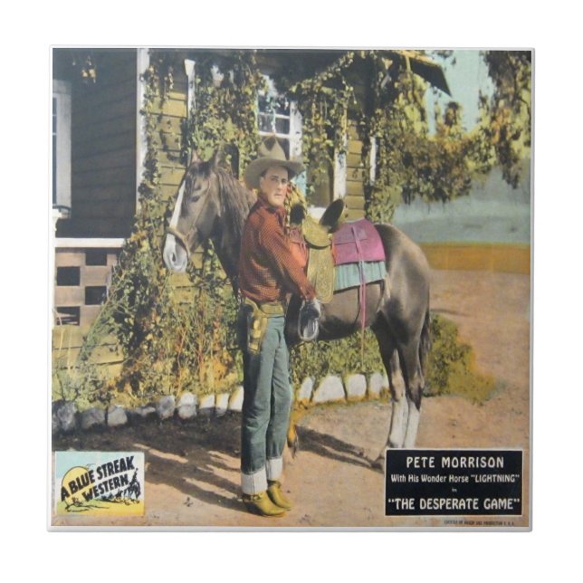 Teja occidental vieja de la impresión del cartel (Frente)