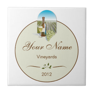 Teja personalizada Trivet del vino