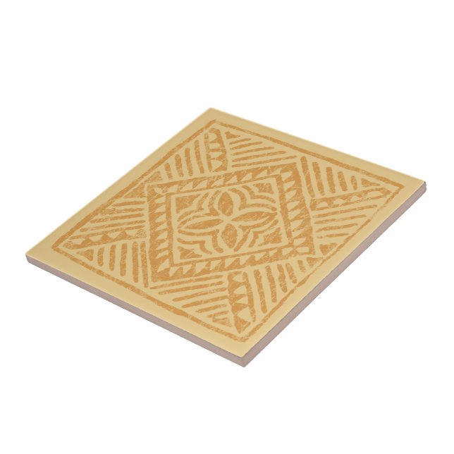 Teja polinesia Trivets del diamante del Tapa (Lado)