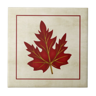 Teja temática de la temporada de otoño roja de l