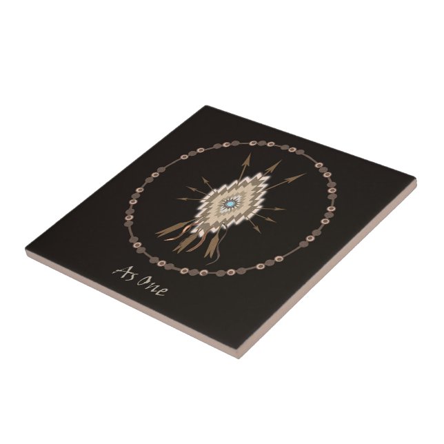 Teja tribal del arte del adorno de la amistad de (Lado)