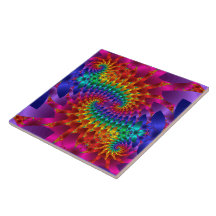 Teja vibrante de los dragones del fractal