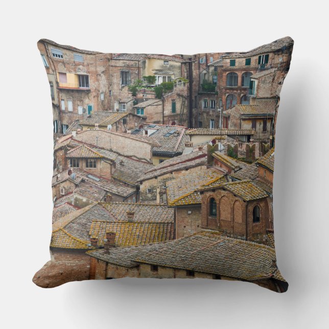 Tejados en almohada de tiro de Siena (Anverso)