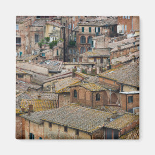 Tejados en imán de la foto de Siena