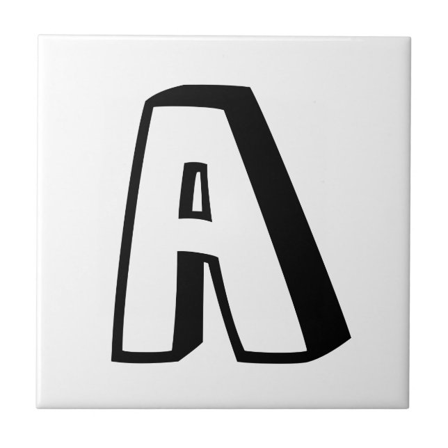 Tejas 3D enrrollado de la letra (Frente)