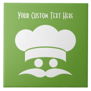 Tejas de cerámica de color personalizado del chef