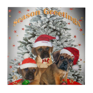 Tejas de las Felices Navidad de Puggle