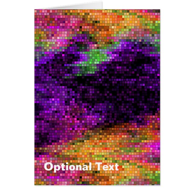 Tejas de mosaico multi púrpuras vibrantes (Frente)