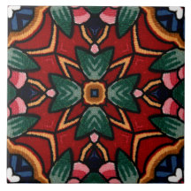Tejas en mayólica/Talavera italianas decorativas