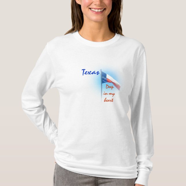 Tejas en mi camisa del corazón (Anverso)