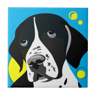 Tejas inglesas del arte del perro del indicador
