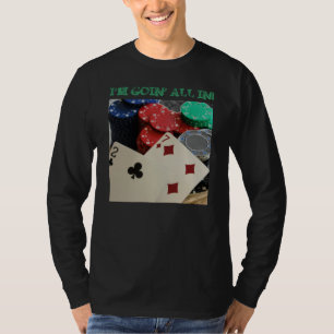 Tejas los sostiene camisa del diseño del póker
