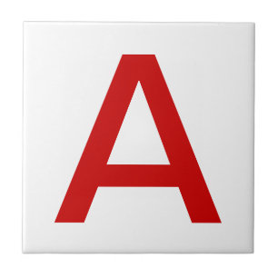 Tejas rojas de la letra