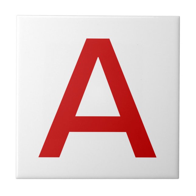 Tejas rojas de la letra (Frente)