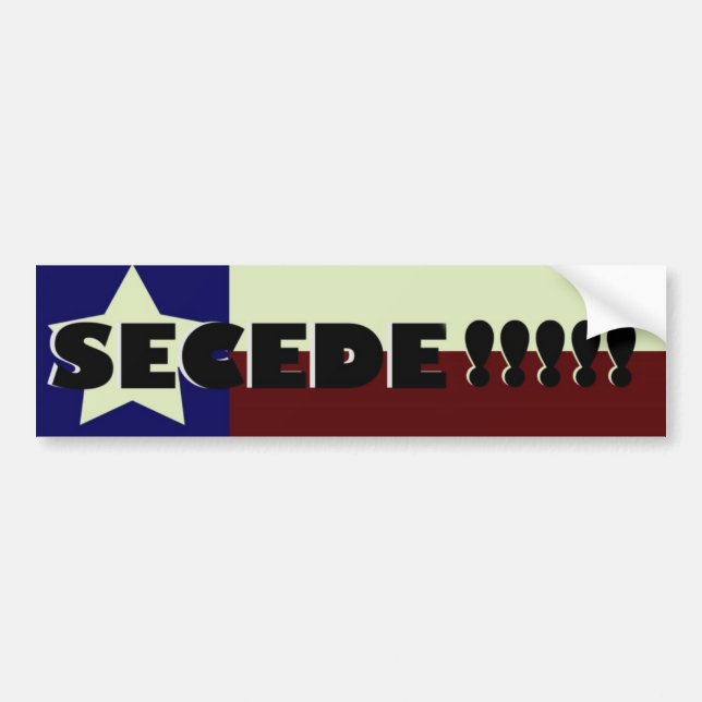 ¡Tejas SECEDE!!!!! Pegatina para el parachoques (Frente)