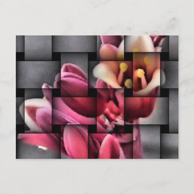 teje una postal floral (Anverso)