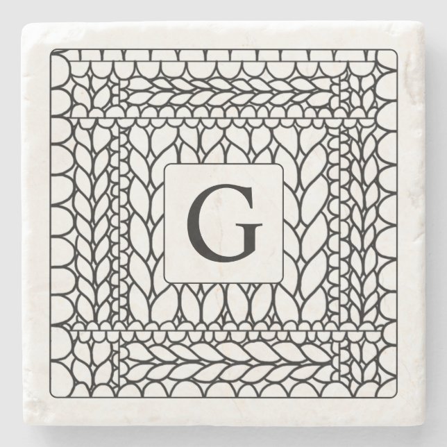 Tejer PURL Blanco Posavasos de Piedra de Mármol +  (Anverso)