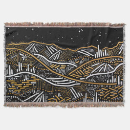 Tejida Allí manta del tiro