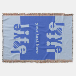 Tejida Amor / personalizado de vida lanzar manta