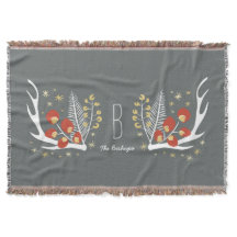 Antlers Berries y Pine | Manta polar