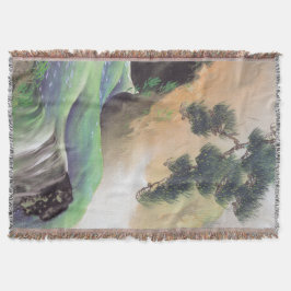 Tejida Arte japonés arroja manta