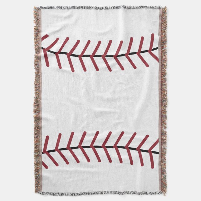 Tejida Gran Manta de Lanzamiento de Béisbol (Frente vertical)
