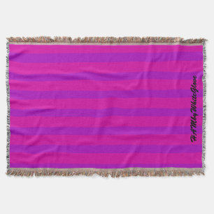 Tejida HAMbyWhiteGlove - Tirar manta - rosa/púrpura