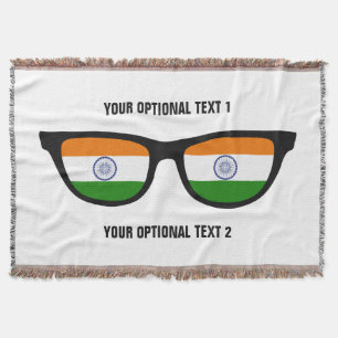 Tejida India: personalizado tira manta