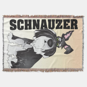 Tejida La manta del Schnauzer